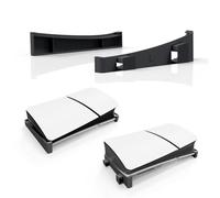 BeisDirect Supporto orizzontale per console Sony PS5 Slim, supporto base compatibile con PS5 Disc & Digital Edition PS5 accessori sottili con pad antiscivolo (nero)