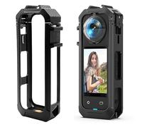 BeisDirect Telaio protettivo per Insta360 X5, telaio in plastica per fotocamera gabbia per fotocamera lunetta magnetica interfaccia a sgancio rapido custodia protettiva per accessori Insta 360 X5