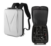 BeisDirect Zaino da viaggio per DJI RS 4 accessori stabilizzatore cardanico, borsa a tracolla portatile impermeabile custodia rigida in EVA per accessori DJI RS4, Argento, Zaino