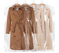 BEISHIDA 50pcs 60 Pollice Sacchetto di Plastica Indumenti Sacchetto di Lavaggio A Secco Sacchetto di Plastica Trasparente Sacchetto di Lavaggio A Secco Lavanderia Borse per Vestiti Appesi Vestiti di