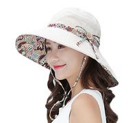 BEISIJIA Cappello estivo da donna, reversibile, protezione UV UPF 50+, cappello da spiaggia, pieghevole, a tesa larga, ripiegabile, Beige, Taglia unica
