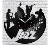 Beisite Musica Jazz Disco in Vinile Orologio da Parete Fan Art Home Decor Camera da Letto Vintage Wall Art I Migliori Regali per Gli Amanti del Jazz