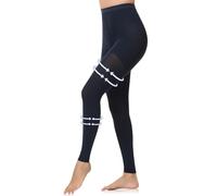 beister Calze a compressione mediche da donna lunghe, 20-30 mmHg calze di sostegno da uomo, opache calze a compressione aperte sulle dita classe 2 supporto solido per vene varicose, edema