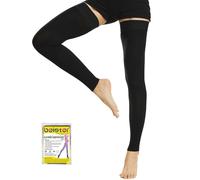 Beister Calze mediche a compressione a punta aperta, con fascia in silicone, per donne e uomini, 20-30 mmHg, supporto graduato per vene varicose, edema, volo (2 in una confezione, non due paia)