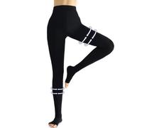 beister Collant a compressione medica, per donne e uomini, 20-30 mmHg, con punta aperta sulla coscia, alta compressione, supporto graduato