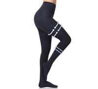 Beister Collant a compressione medica per donne e uomini, opachi a punta chiusa 20-30 mmHg, supporto graduato aderente, leggings a compressione fino alla vita per la circolazione, per vene varicose