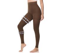 Beister Collant di contenimento donna e uomo senza piedi lunghi, 20-30mmhg Calze di contenimento classe 2 mediche supporto graduale calzino di contenizione, pantaloni stretti per vene varicose, edema