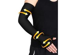 Beister Manicotto medico a compressione per il linfedema, con guanto di sfida, per uomini e donne (singolo), 20-30 mmHg, supporto completo per braccio con fascia in silicone a pois, tutore a