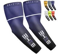 beister Protezione dai raggi UV, maniche a compressione, antiscivolo, protezione dal freddo, per corsa, ciclismo, basket, golf, attività all'aperto, uomini e donne (1 paio)