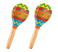 Beistle 2 pezzi Maracas gonfiabili per feste di Fiesta, Cinco De Mayo e decorazioni a tema messicano, 76,2 cm, multicolore