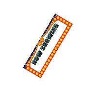 Beistle 50218 1-Pack Ora mostrando Segno Banner