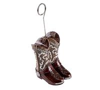 Beistle 50930 - Porta foto da cowboy, colore: Marrone/Bianco/Argento