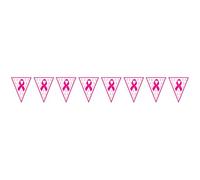 Beistle 54101 Ribbon Pennant Banner, 27,9 cm x 12 ', Rosa/Bianco