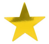 Beistle 55840-GD 24-Piece Foil Star Cutouts, 15-Inch