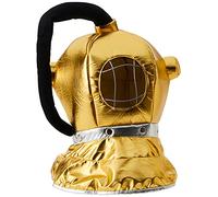 Beistle 59964 - Casco subacqueo, in tessuto, colore: Oro/Nero