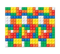 Beistle Building Blocks Fondale, 100 x 30 cm, multicolore