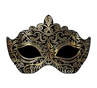 Beistle Maschera veneziana in cartone da 90 x 11,4 cm, ideale per feste di fine anno, balli in maschera, sfondo fotografico, cavalletto incluso, prodotto negli Stati Uniti dal 1900