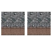 Beistle S00910AZ2 - Fondali per pavimenti sporchi, 2 pezzi, in plastica, multicolore