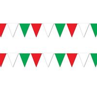 Beistle S50702-RWGAZ2 - Striscione per bandierine in plastica, colore: Rosso/Bianco/Verde