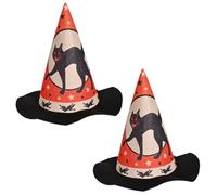 Beistle Set di 2 cappelli in feltro vintage per Halloween, costume spettrale e accessori per feste a tema dolcetto o scherzetto