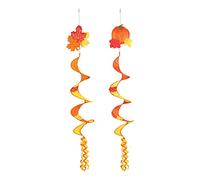 Beistle - Set di 2 girandole in nylon per autunno e Ringraziamento, decorazioni da appendere all'aperto