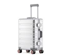 BEITH Valigia Trolley Rigido - BSX008, Tutto in Alluminio Bagaglio a Mano, Progettazione delle partizioni, Ruota Silenziosa Universale in TPU a 360°, Serratura TSA, Fodera Ispessita, Durevole