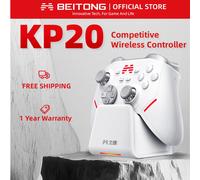 BEITONG KP20 Gamepad wireless Controller di gioco Bluetooth per PC/Switch/Telefono/Steam, joystick TMR, dock di ricarica