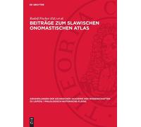 Beiträge Zum Slawischen Onomastischen Atlas (Copertina rigida)