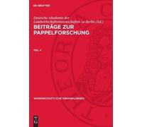 Beiträge Zur Pappelforschung. Teil 4 (Copertina rigida)