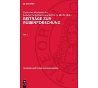 Beiträge Zur Rübenforschung. Nr. 3 (Copertina rigida)