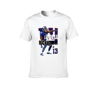 BEIYANUO Men's T-Shirts Greenday Mens Odell #13 Beckham Jr White S