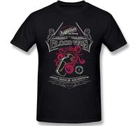 BEIYANUO O-Neck 100 Cotton Tops & Tees Band Yharnam's Blood Vials T-Shirt Summer Autumn Bloodborne ARPG Games Sleeve Short_1685 Black 3XL