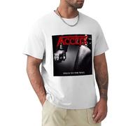 BEIYANUO Short T-Shirt Accept Balls to The Wall White M