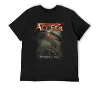 BEIYANUO Short T-Shirt Accept Too Mean to Die Black S