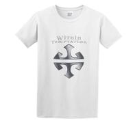 BEIYANUO Unisex T-Shirt Within Temptation Metal White L
