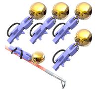 Beiykhera Allarme Morso | 5 Pezzi Clip On Sensibile E Forte - Allarme Morso Campanelli per Canne | Per Acqua Salata E , Lago, Spigola E Il Pesce Gatto