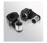 BeiZhengbhD Adattatore Riser Manubrio Morsetti Manubrio 22 Mm E 28 Mm Motociclette Manubrio Rialzato Riser Nero Argento Montaggio Riser Sporcizia Rialzo Manubrio Moto(Black 1 Set)