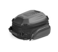BeiZhengbhD Borsa Moto Borsa Posteriore per Moto 12L-18L Espandibile con Guscio Rigido per Motocross da Esterno Borsa Posteriore Moto(Carbon Black)