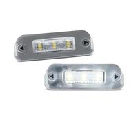 BeiZhengbhD Car Luci Targa Per Benz Per W251 2006-2011 Per W164 2005-2011 Per X164 2007 2008 2009 2010 2011 2012 2 Pezzi LED Bianco Numero Luce Targa