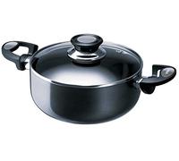 Beka 13078284, Padella Wok Pro Induc in alluminio con coperchio in vetro, 28 cm, colore: Antracite, interno rivestito, adatta a tutti i fornelli, induzione incluso.