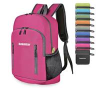 Bekahizar - Zaino da 20 l, ultra leggero, pieghevole, impermeabile, da viaggio, per sport, viaggi, arrampicata, per uomini, donne, bambini, Colore: rosa.
