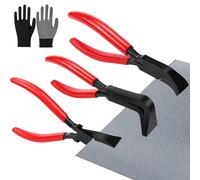 Bekasa 3 Pezzi Pinza piegatrice pinze per piegare, 0°, 45° e 90° Portatile pinze pieghevoli per lamiere, acciaio al carbonio per lattonieri e copritetti Utensili (18 cm di lunghezza)