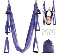 Bekasa Amaca Yoga Antigravity, Aerial Yoga Amaca con maniglie staccabili Amaca Elastica per Yoga Amaca Antigravity per gambe, danza classica, pilates, ginnastica, Carico Massimo 200 kg