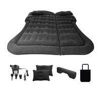 Bekasa Materasso per auto con pompa ad aria, ispessito floccato, per SUV, con 2 cuscini, letto per bagagliaio, sedile posteriore, campeggio, materasso auto station wagon (175 x 130 cm)