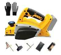 Bekasa Pialla Elettrica per legno, Pialla per legno compatibile con Dewalt 20 V Batteria,16500RPM Pialla a Batteria, Larghezza 82 mm, Profondità regolabile 0-2 mm, per falegnameria(senza batteria)