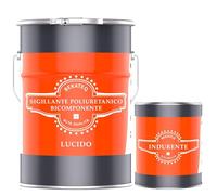 BEKATEQ Sigillante PU bicomponente incolore lucido 5kg per esterni e interni I Resistente ai raggi UV e all'acqua I Vernice per pavimenti in legno, cemento, piastrelle, pietra, metallo LS-737