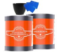 BEKATEQ Stucco fine resina epossidica 0,75kg l Per pavimenti, auto, barche per riempimento di crepe e fori I Polimerizzazione rapida e impermeabilità I Estendibile a 0 con kit di riparazione BK-110EP