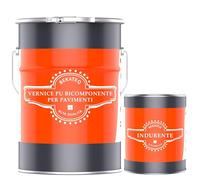 BEKATEQ Vernice per pavimenti 5kg Bianco per interni & esterni - Rivestimento per pavimenti in cemento, legno, metallo, piastrelle - Impermeabile e resistente all'abrasione - LS-742