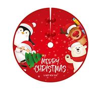 Bekecidi Gonna per Albero di Natale 90 cm di Diametro, Tappetino per Albero Artigianale Grembiuli per Alberi di Natale Decorazione per Ornamenti per Alberi di Natale Forniture Natalizie (Style 2)