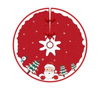 Bekecidi Gonna per Albero di Natale 90 cm di Diametro, Tappetino per Albero Artigianale Grembiuli per Alberi di Natale Decorazione per Ornamenti per Alberi di Natale Forniture Natalizie (Style 1)
